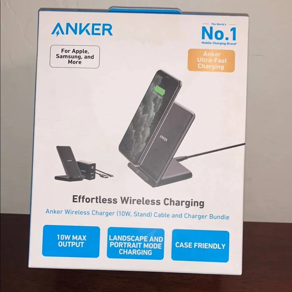 ANKER BRAND NEW IN SEALED BOX EFFORTLESS WIRELESS CHARGER